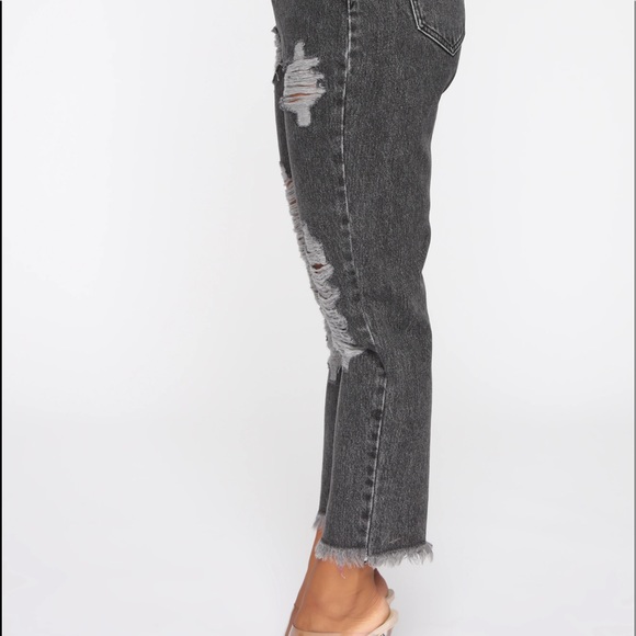50% today only!! Icy Girl High Rise Boyfriend Jeans Black - Picture 9 of 11